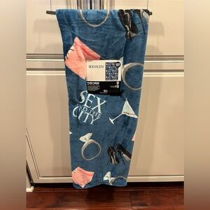 Sex and the City Plush Throw Blanket - Blue and Pink